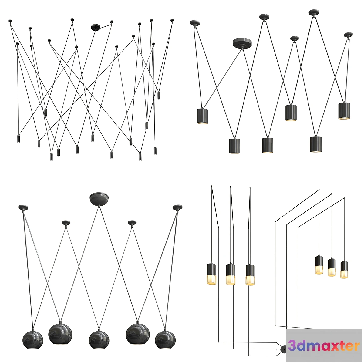 1342256 - Four Exclusive Chandelier Collection_13 3D Max