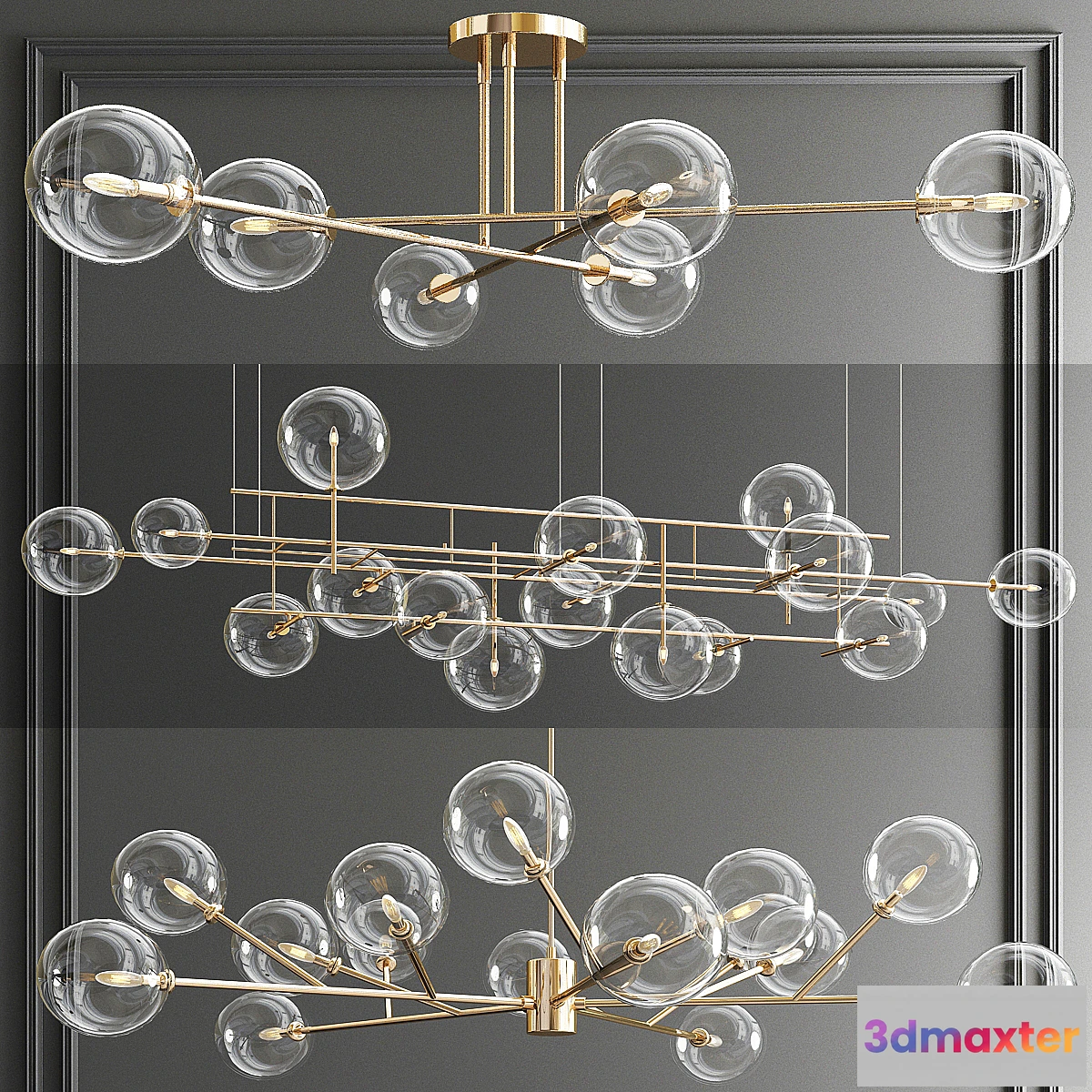 1343028 - Orizzontale CTC Orion Chandelir - 3 type 3D Max