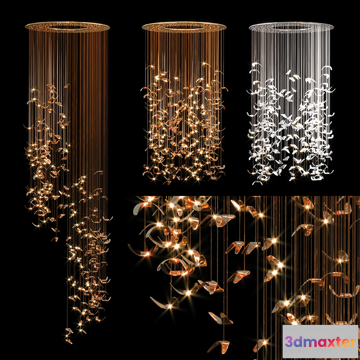 1345071 - Butterfly circular chandelier - No.2 3D Max