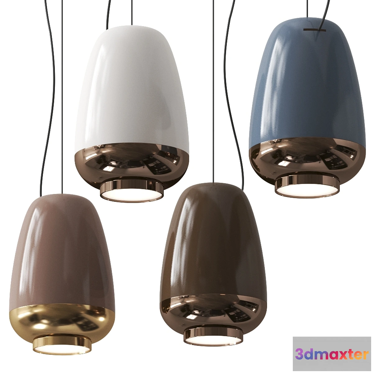 1345476 - Asia pendant lamp by Cattelan Italia 3D Max