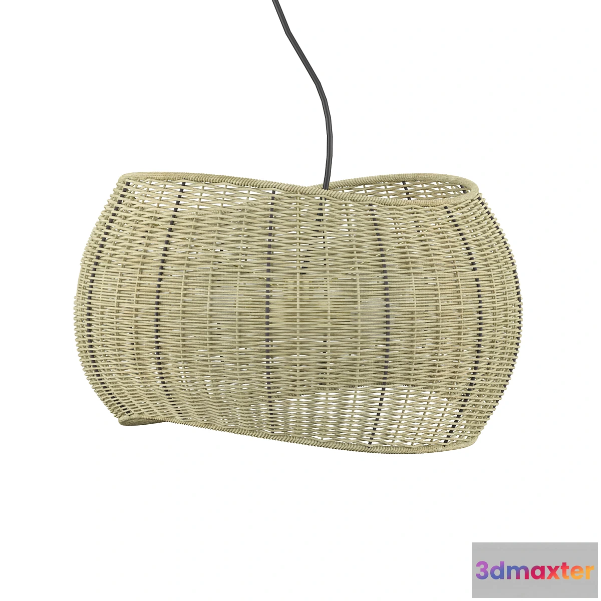 1345578 - Althea Wicker Pendant Light (Crate and Barrel) 3D Max