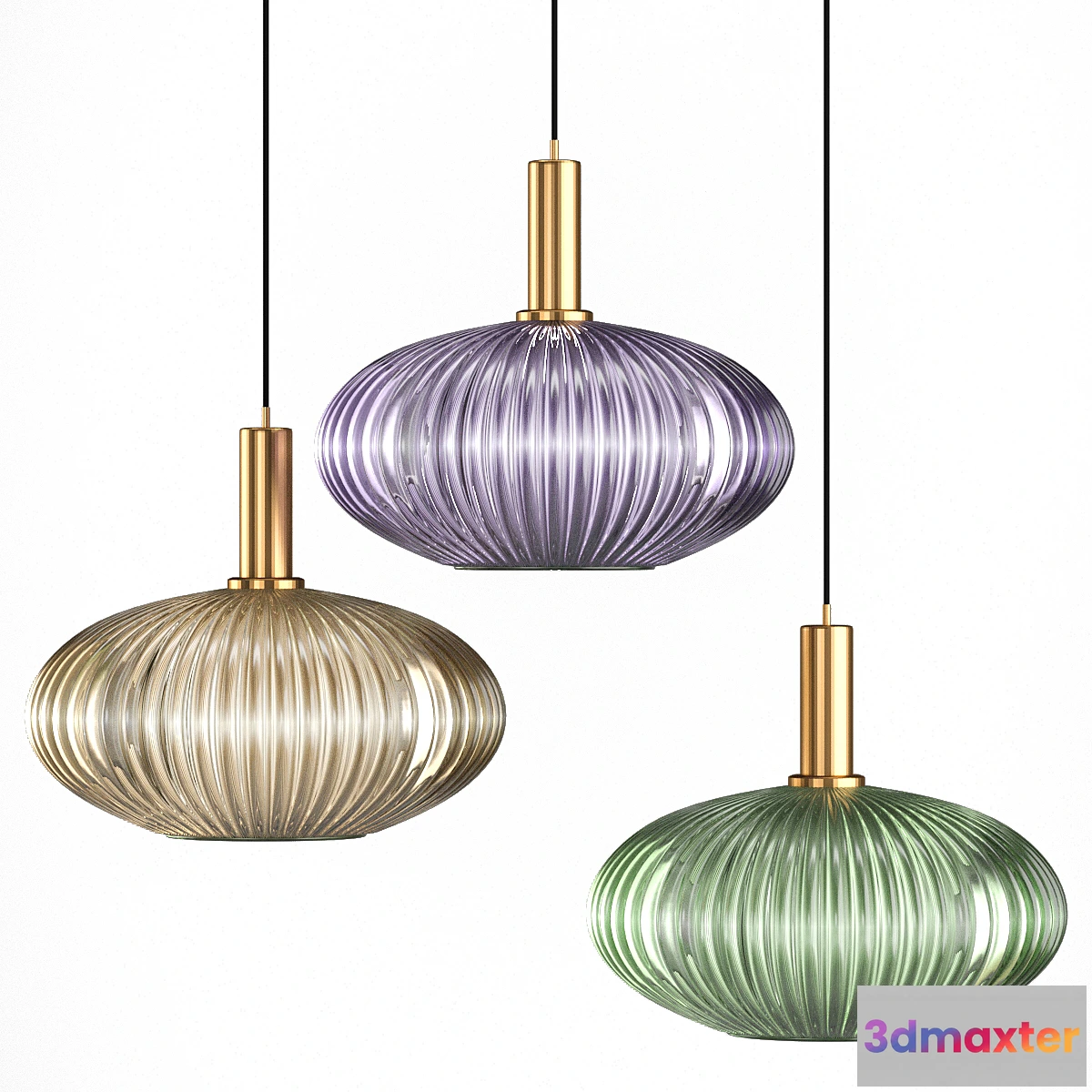 1345647 - HTDZDX Ceiling Hanging Lamp with Polished Brass Lamp Holder 3D Max