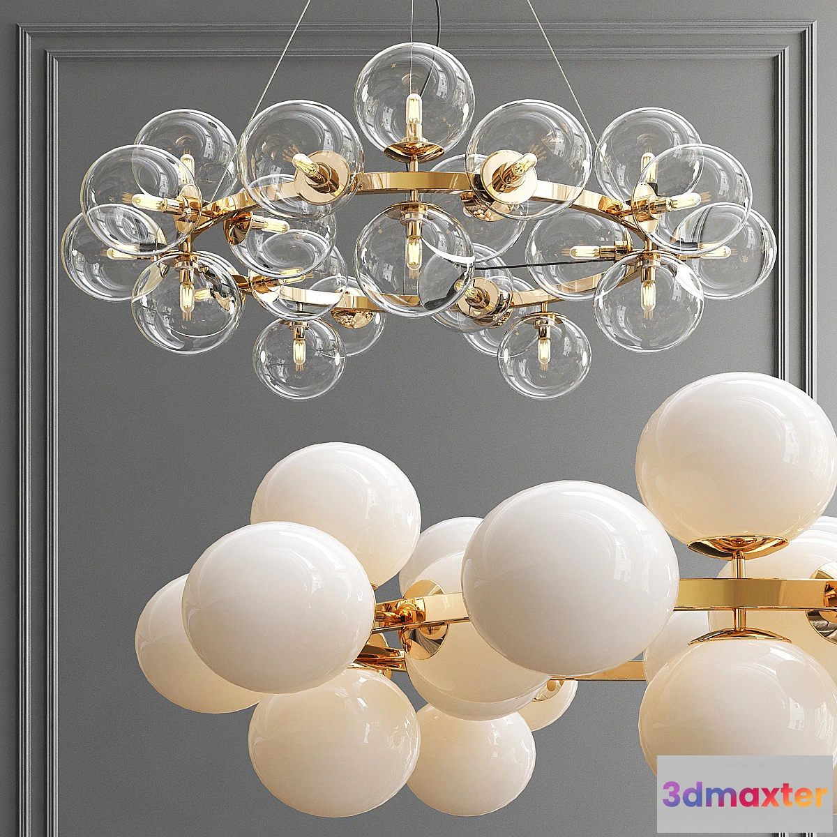 1345689 - Maytoni MOD548PL-25G Dallas 3D Max