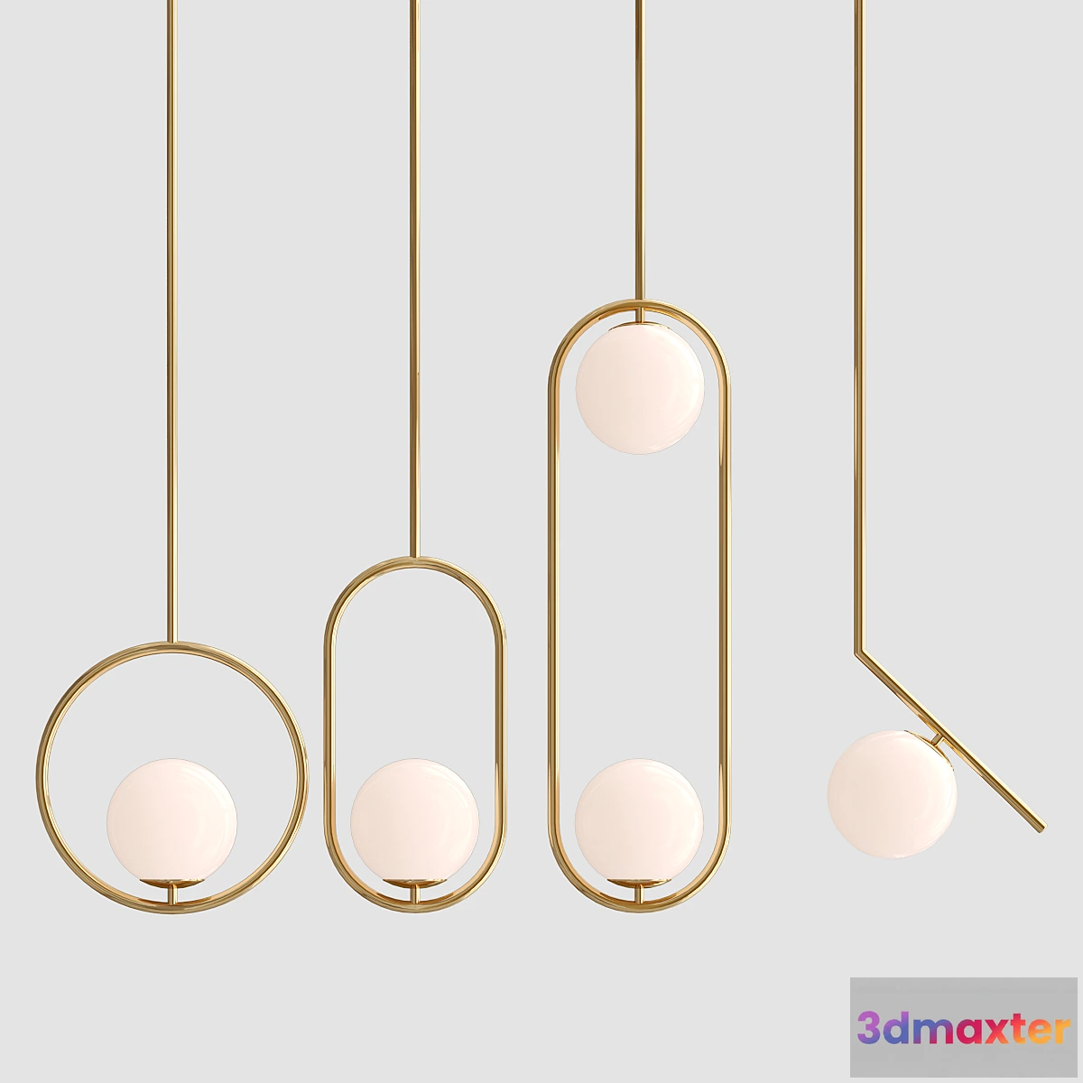 1346188 - Pendant Lamp Hoop collection 3D Max