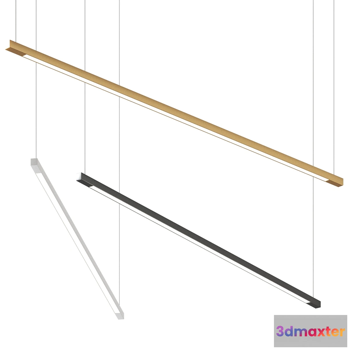 1347396 - Z-Bar Pendant Linear - No.2 3D Max