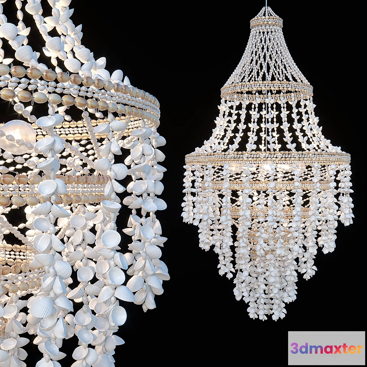 1347709 - SHELL Chandelier D800 3D Max
