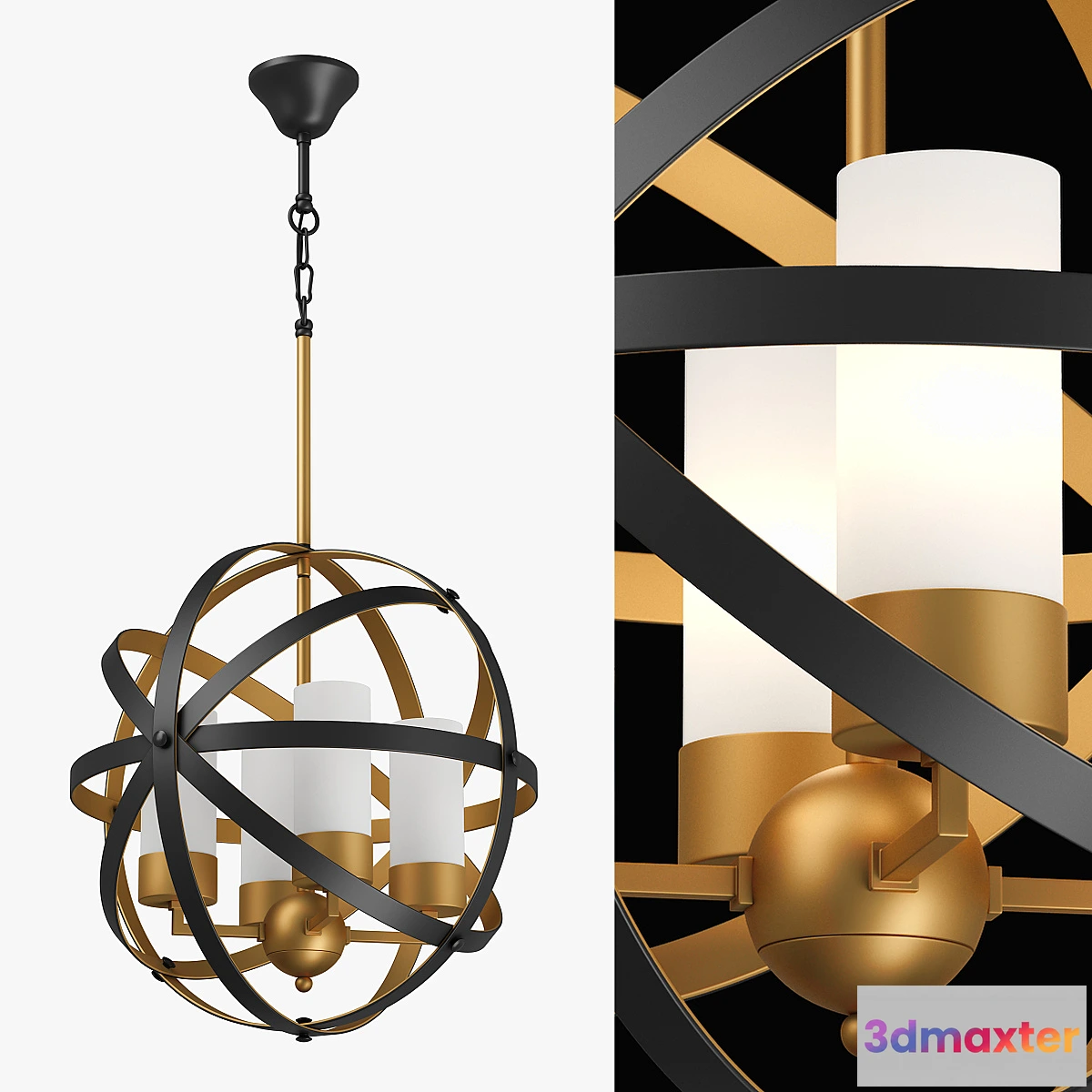 1348296 - 731147 Cero Lightstar hanging chandelier 3D Max
