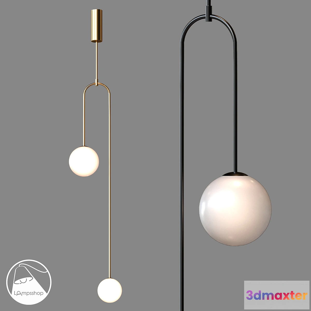 1349092 - LampsShop.ru PDL2032 Pendant OVOTON A 3D Max