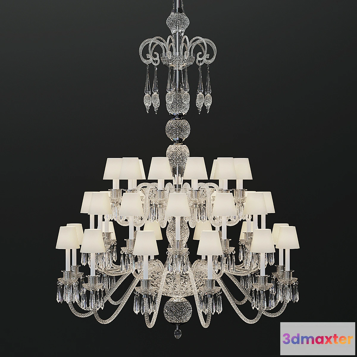 1349162 - chandelier saint louis to provasi 3D Max
