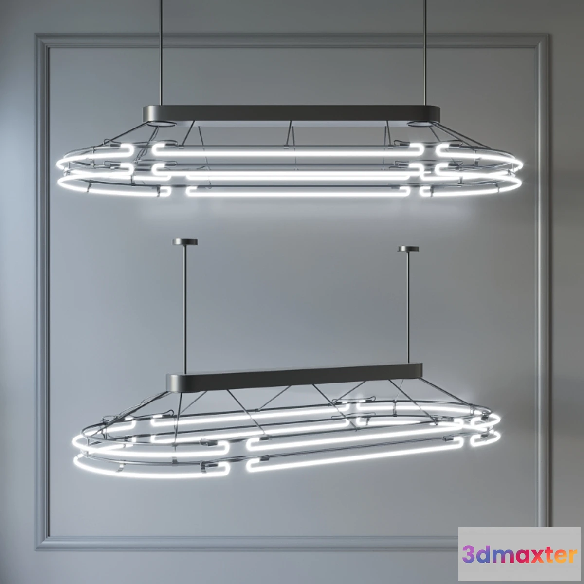 1349591 - Chandelier from neon 2 3D Max
