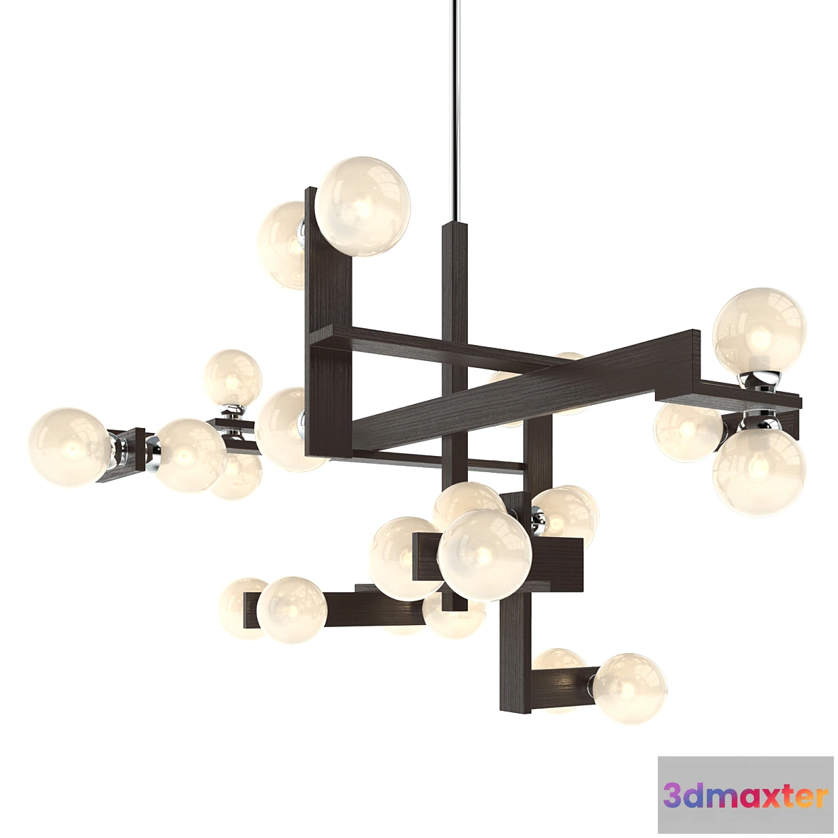 1349595 - Troy Lighting Network 24 Lights Entry Chandelier 3D Max