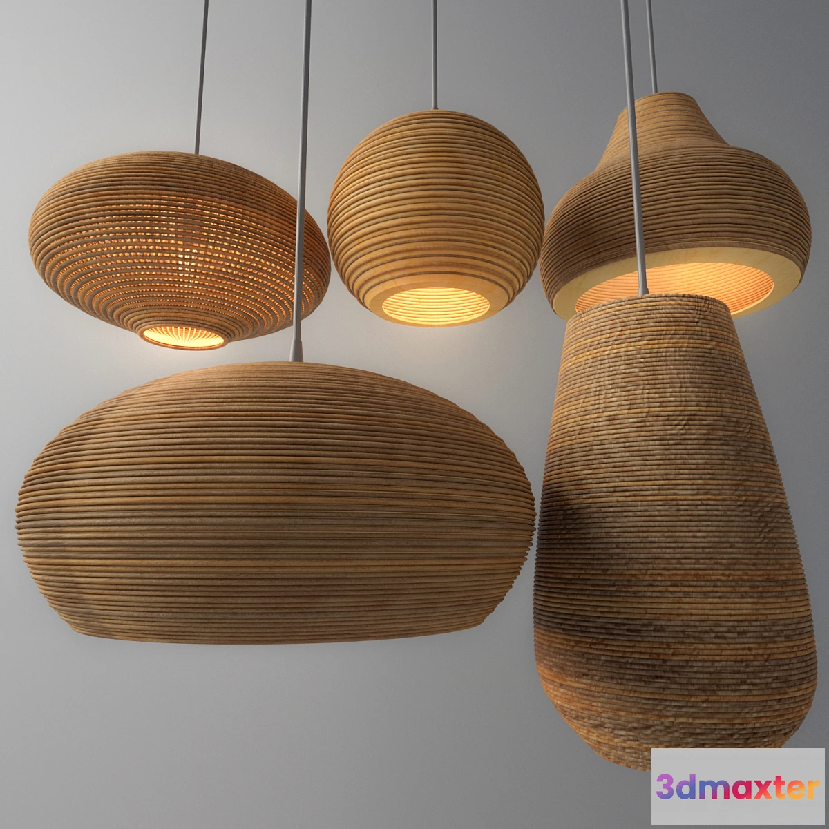 1349663 - Paper lighting set 3D Max