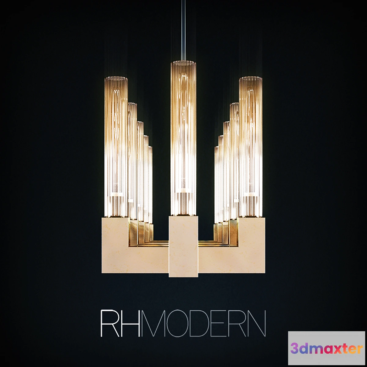 1351286 - RH Cannele Linear Chandelier 54 ” - No.2 3D Max