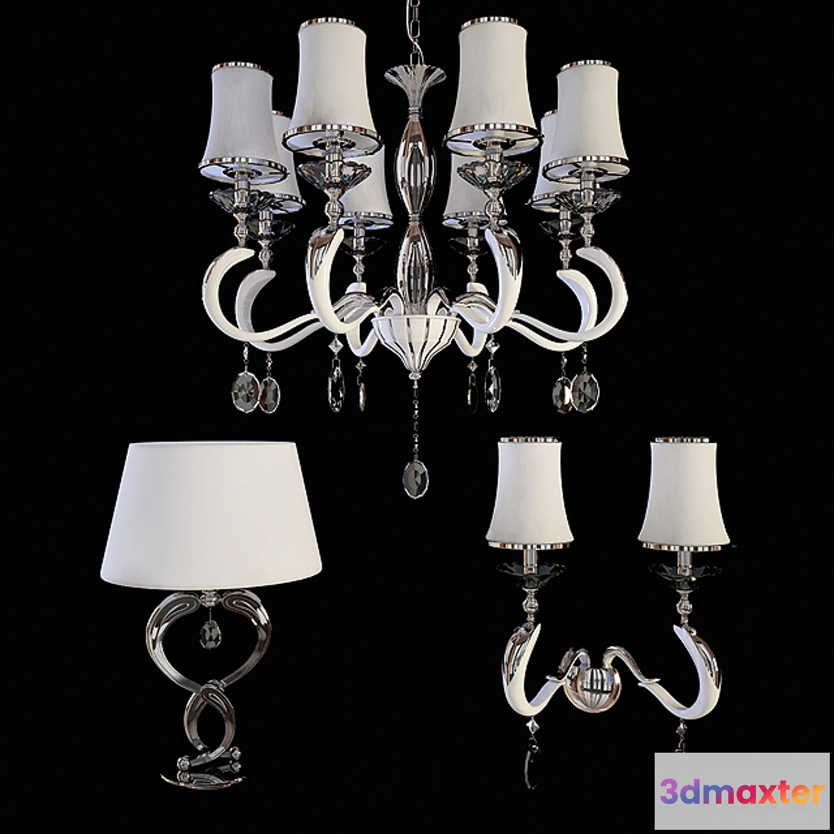 1351358 - Set of fixtures (China). 3D Max