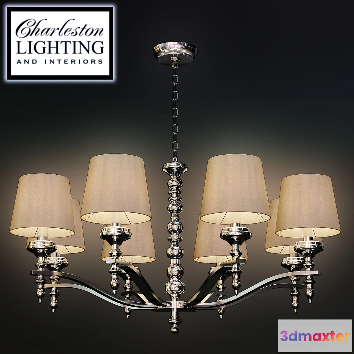 1351418 - Chandelier _ Charleston lighting_019946 3D Max