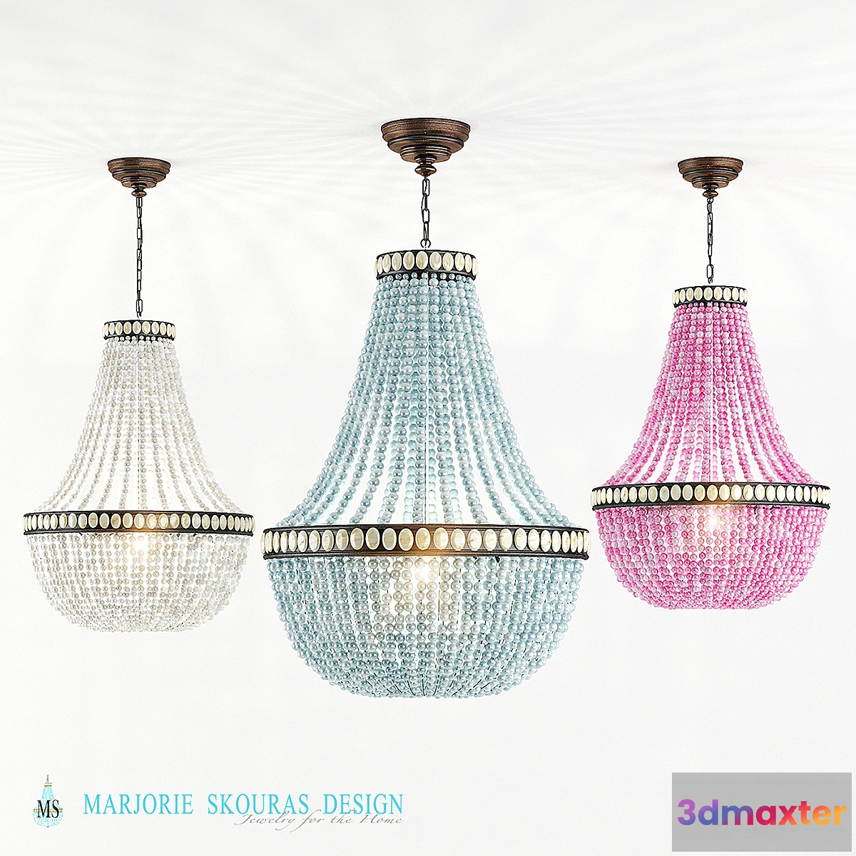 1351459 - Beaded chandelier _ CHANDELIER with BEADs 3D Max