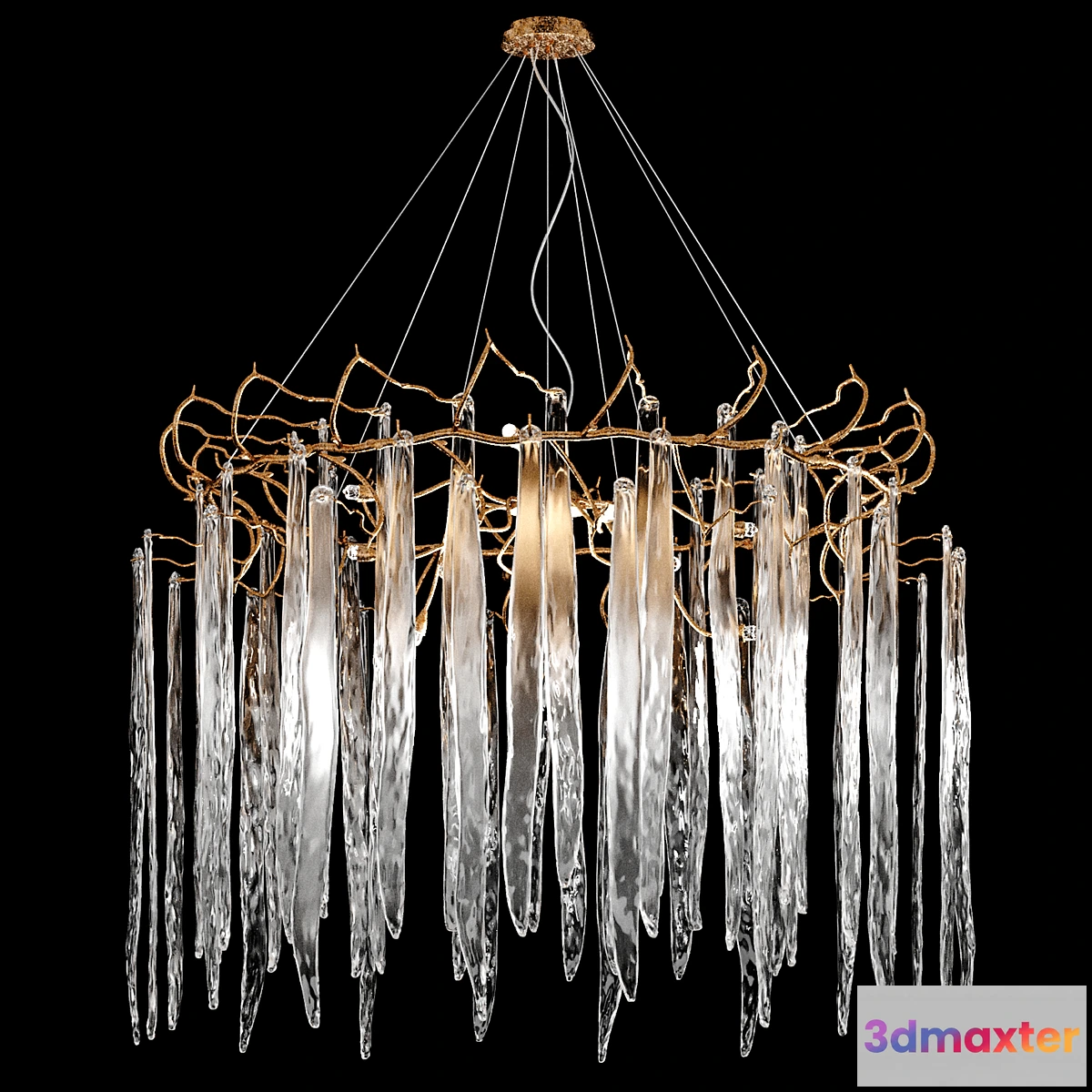 1353878 - Serip waterfall chandelier 3D Max