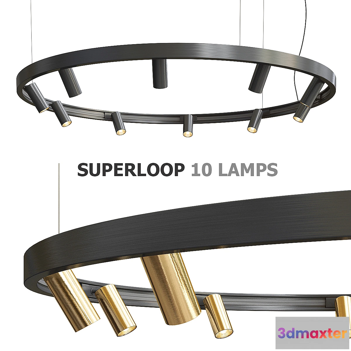 1355269 - Superloop Spy Deltalight - 10 lamps 3D Max