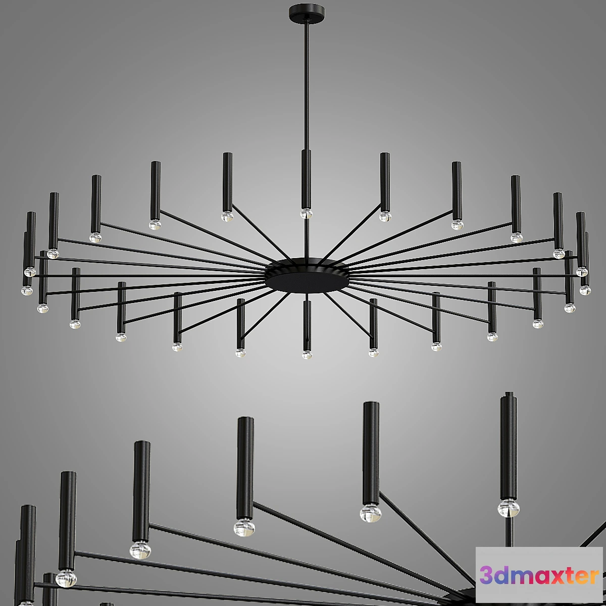 1355439 - Oty Light - POP P40 Chandelier round 3D Max