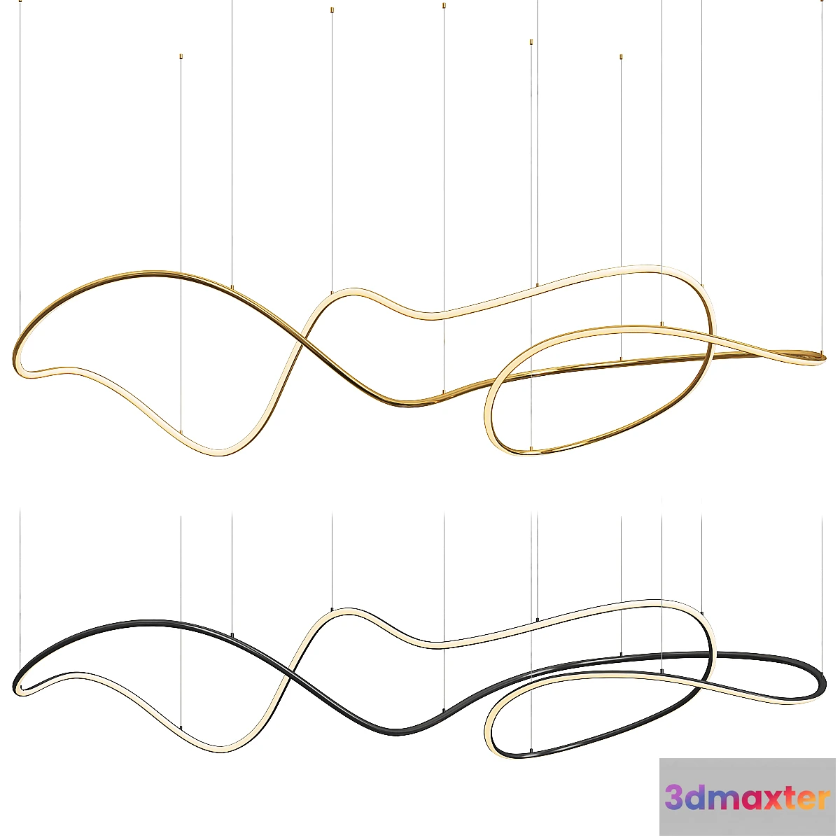 1355692 - Net Linear Chandelier - No.2 3D Max