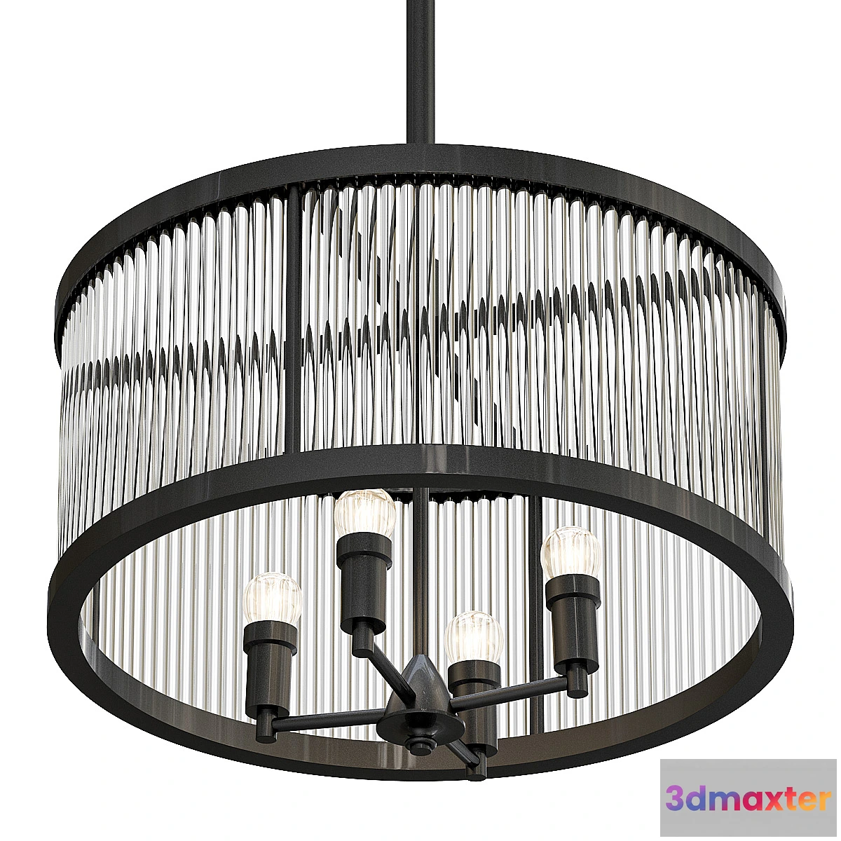 1356163 - Chandelier Darcy Bronze 3D Max
