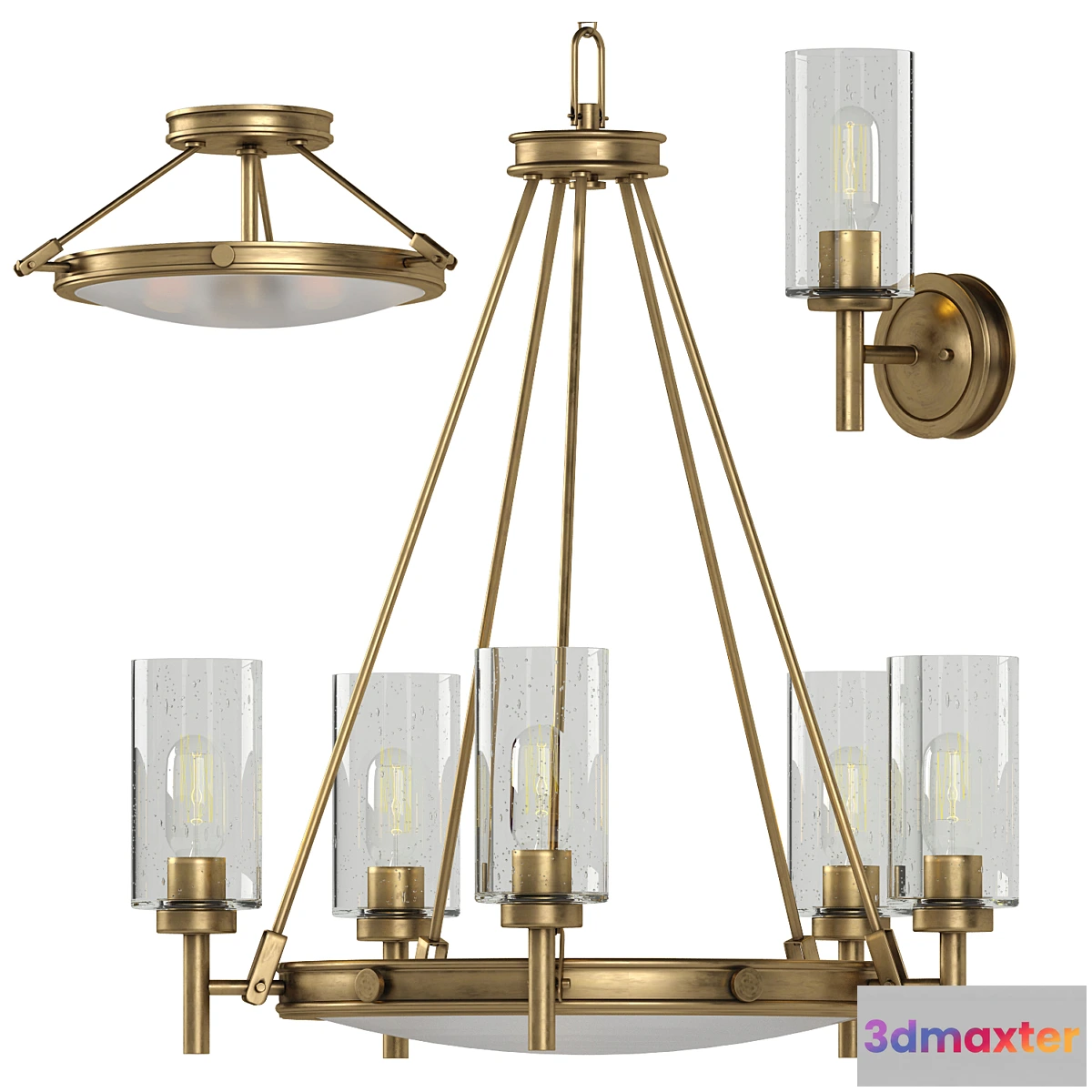 1356383 - Collier Elstead lamp set 3D Max