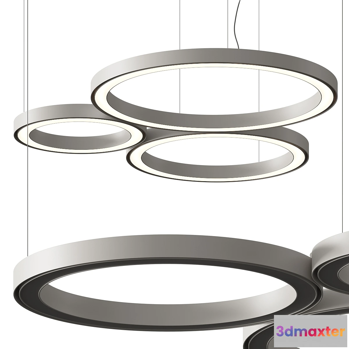 1356704 - Artemide Ripple Cluster Pendant Lamps 3D Max