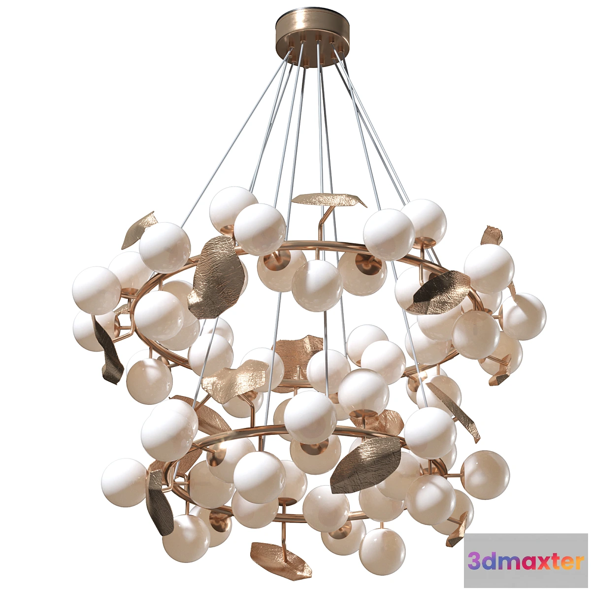 1356799 - HERA ROUND II SUSPENSION LAMP BY BOCA DO LOBO 3D Max