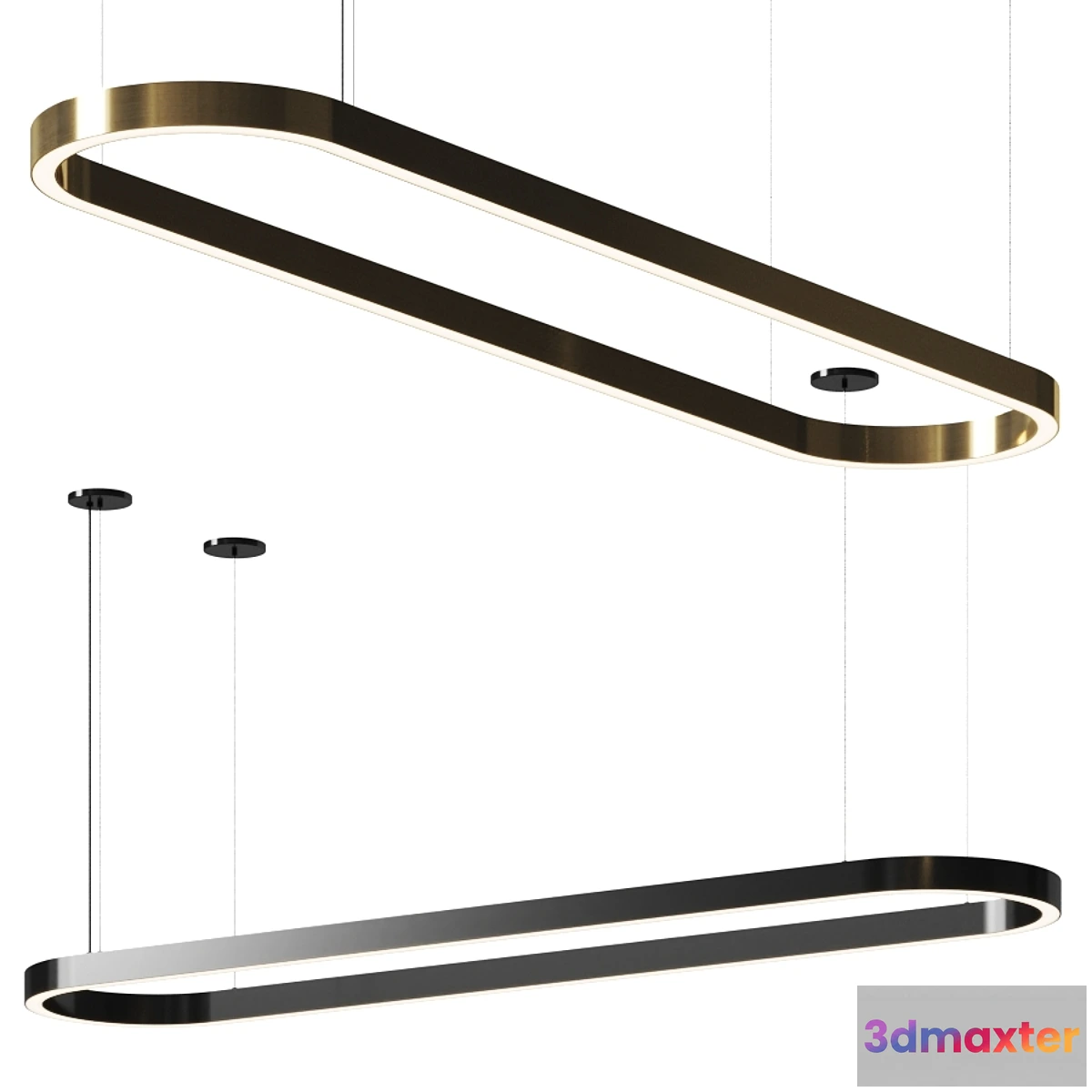 1357317 - Euroluce Lampadari PROFILE OVAL 3D Max