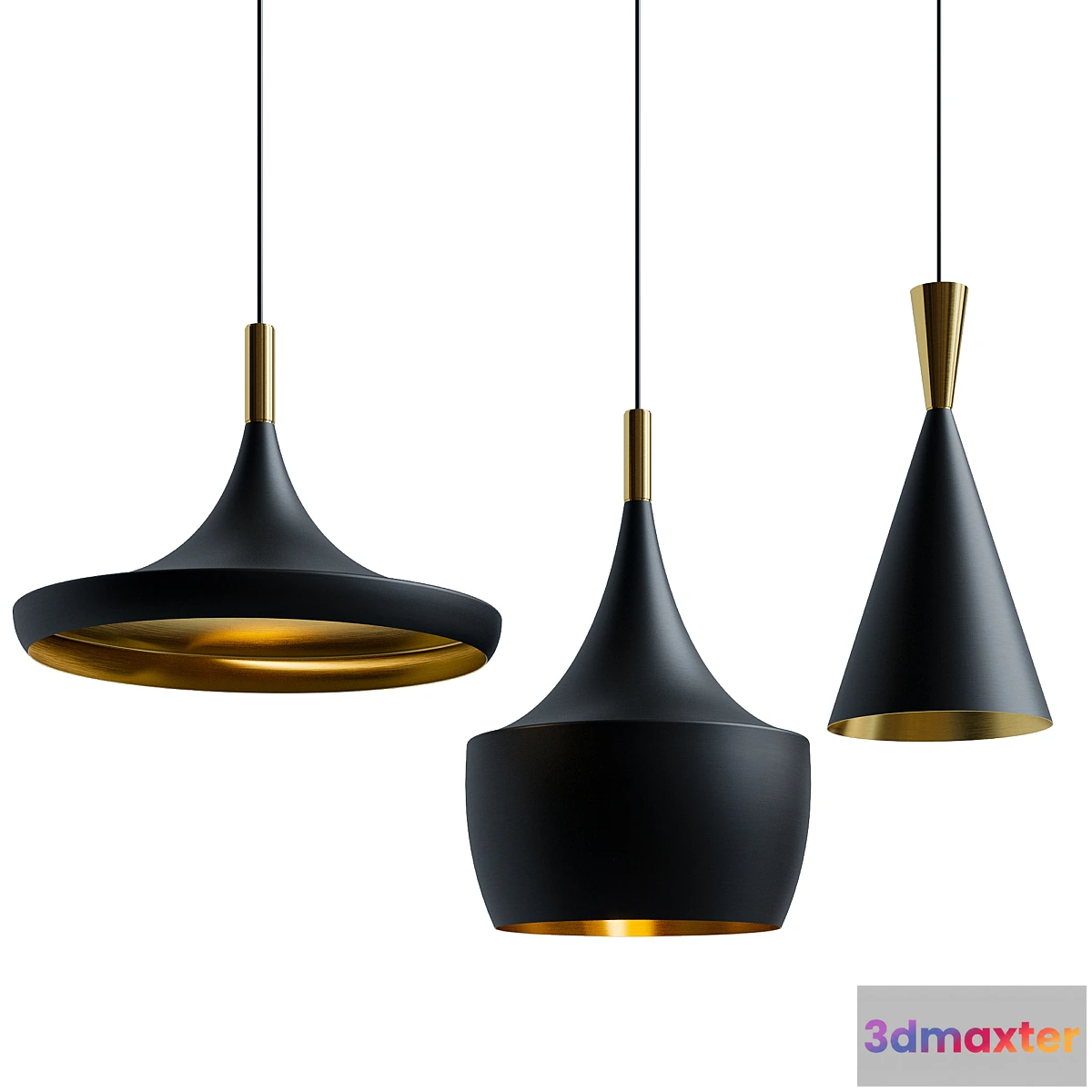 1357807 - Hanging lamp set - No.2 3D Max