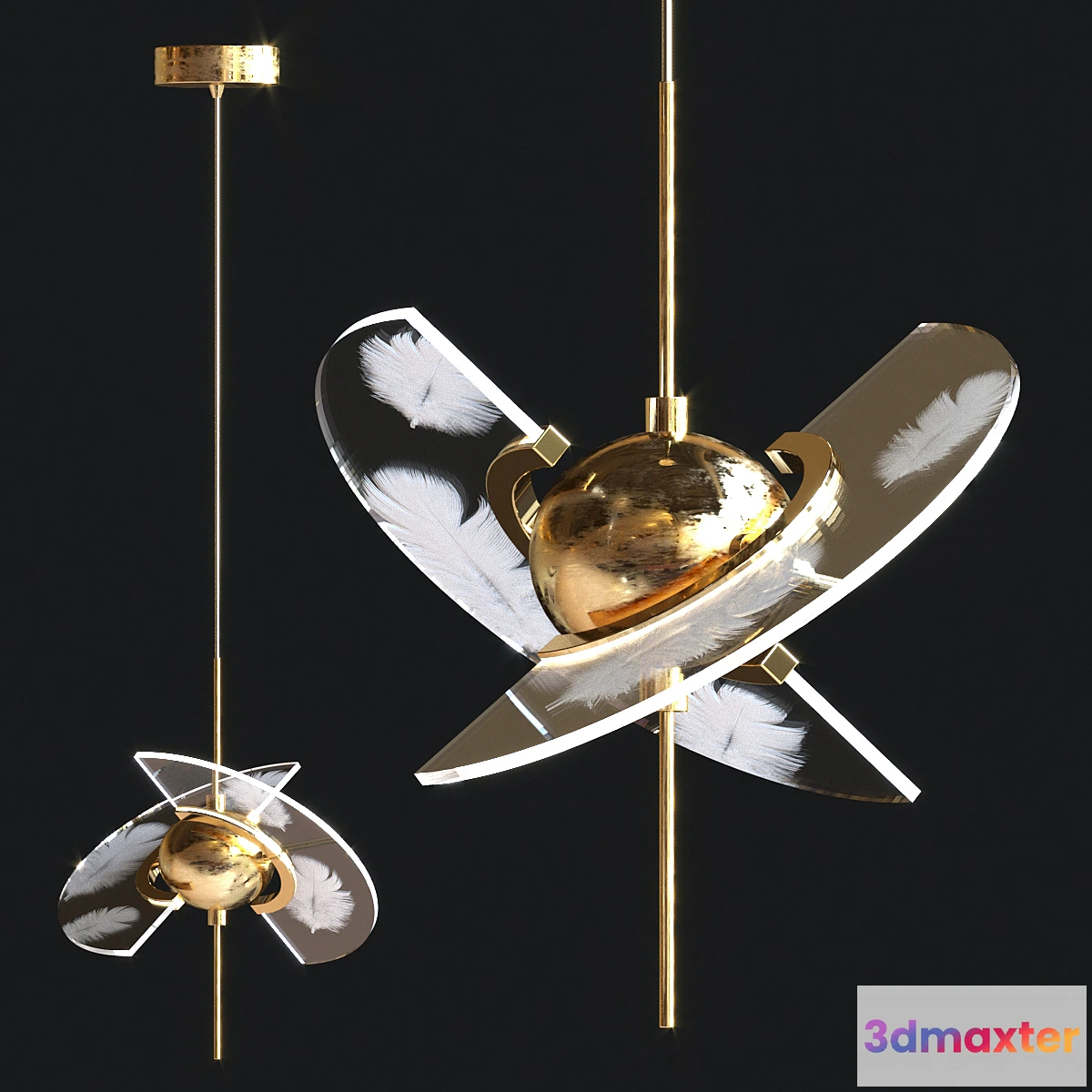 1357809 - FLY Chandelier - single 3D Max