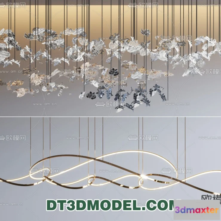 1363878 - Pendant Light - Interior Decor 3D Model - 064 3D Max
