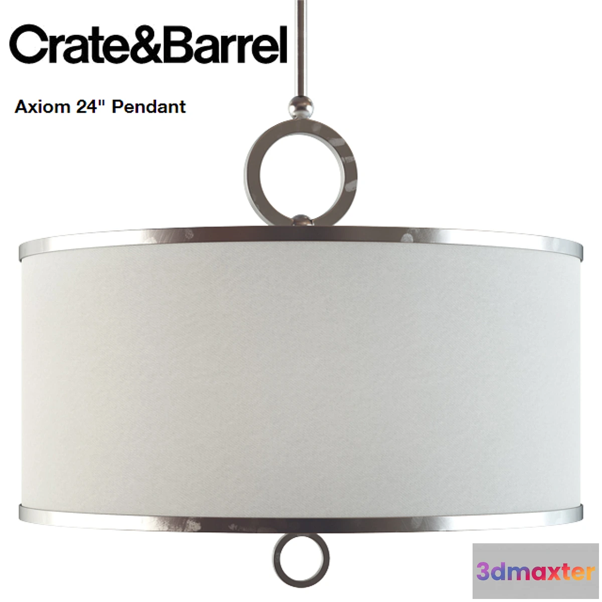 1391886 - Crate and Barrel _ Axiom 24″ Pendant 3D Max