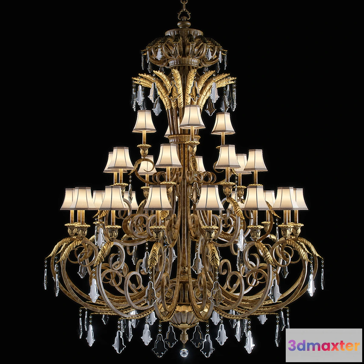 1392834 - ravenna chandelier 3D Max