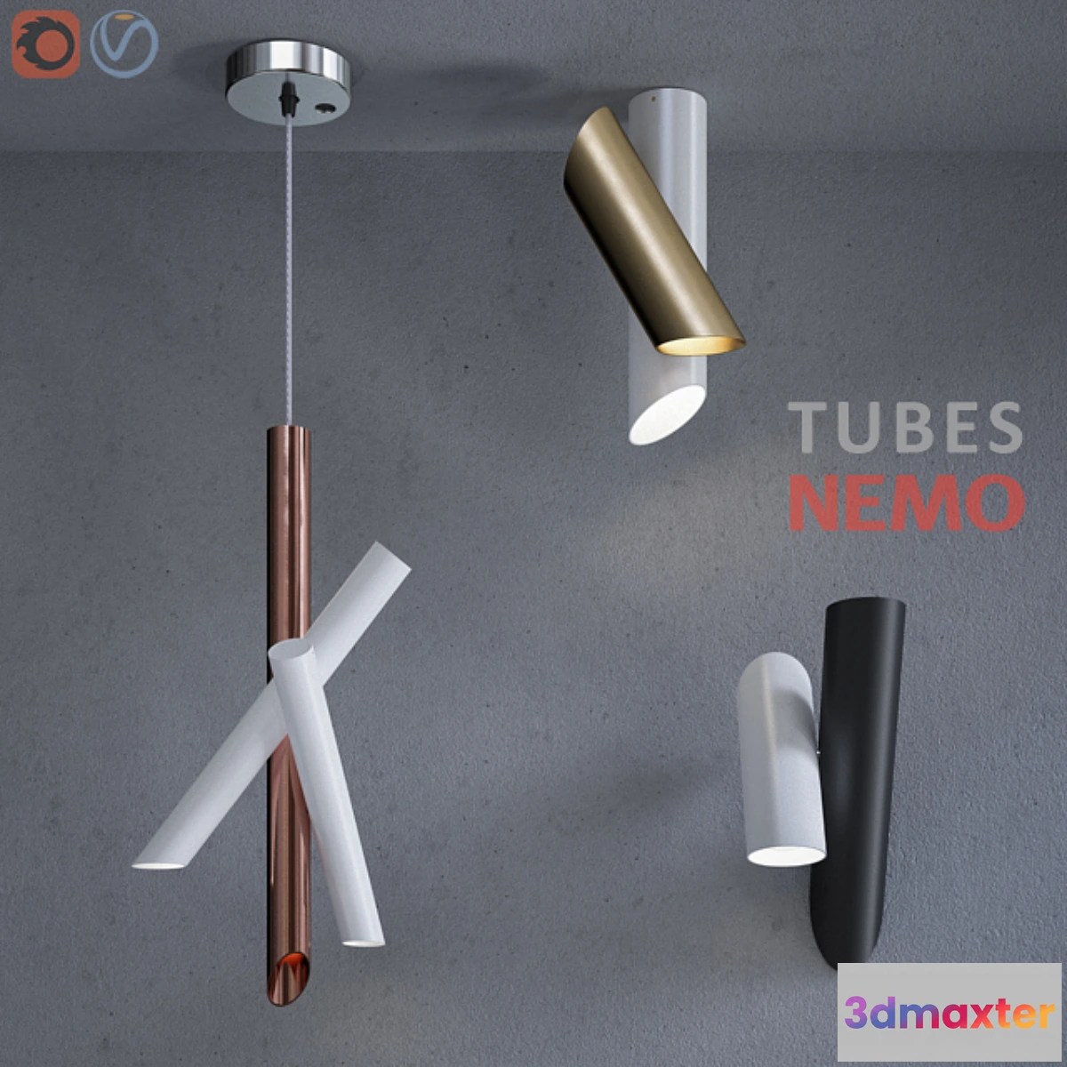 1393214 - NEMO Tubes collection 3D Max