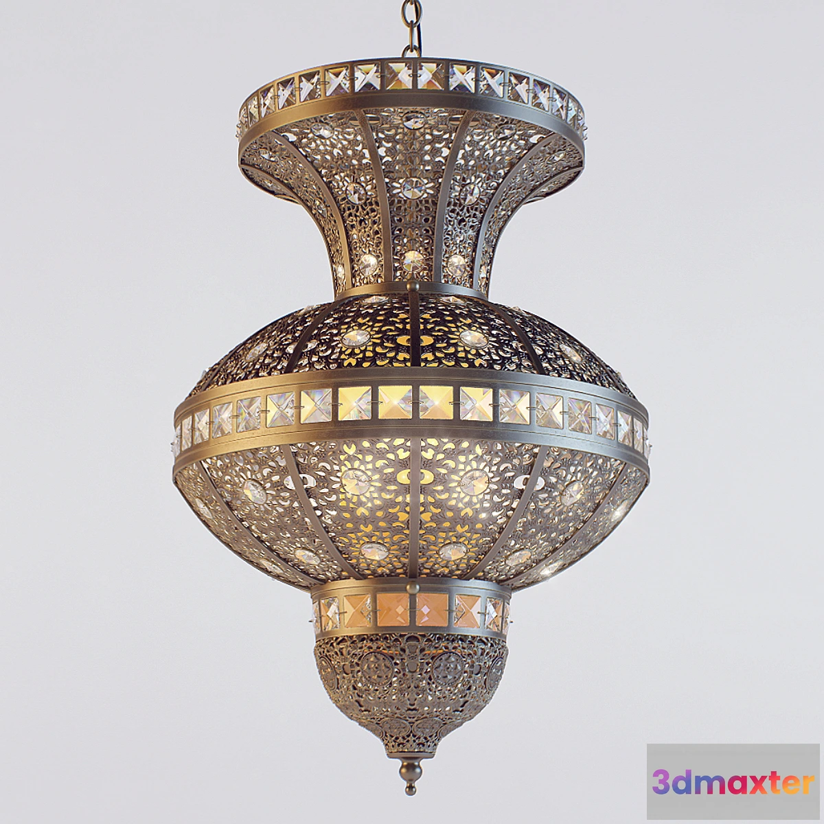 1393246 - Chandelier and Sconce Oriental 3D Max