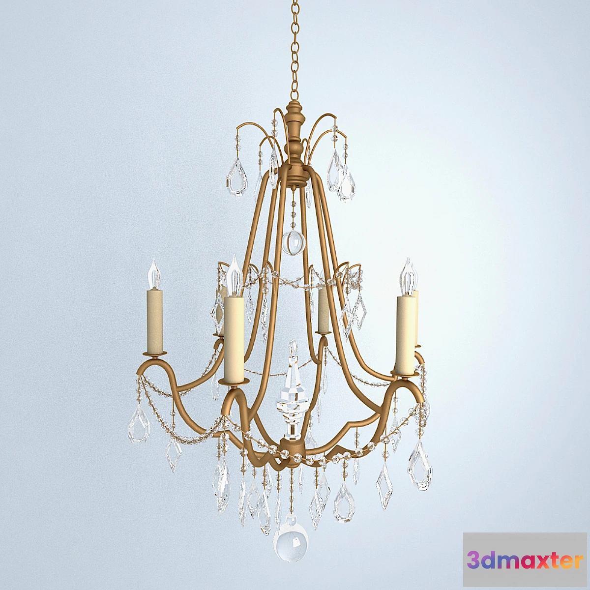 1393330 - Chandelier Currey & Company 3D Max
