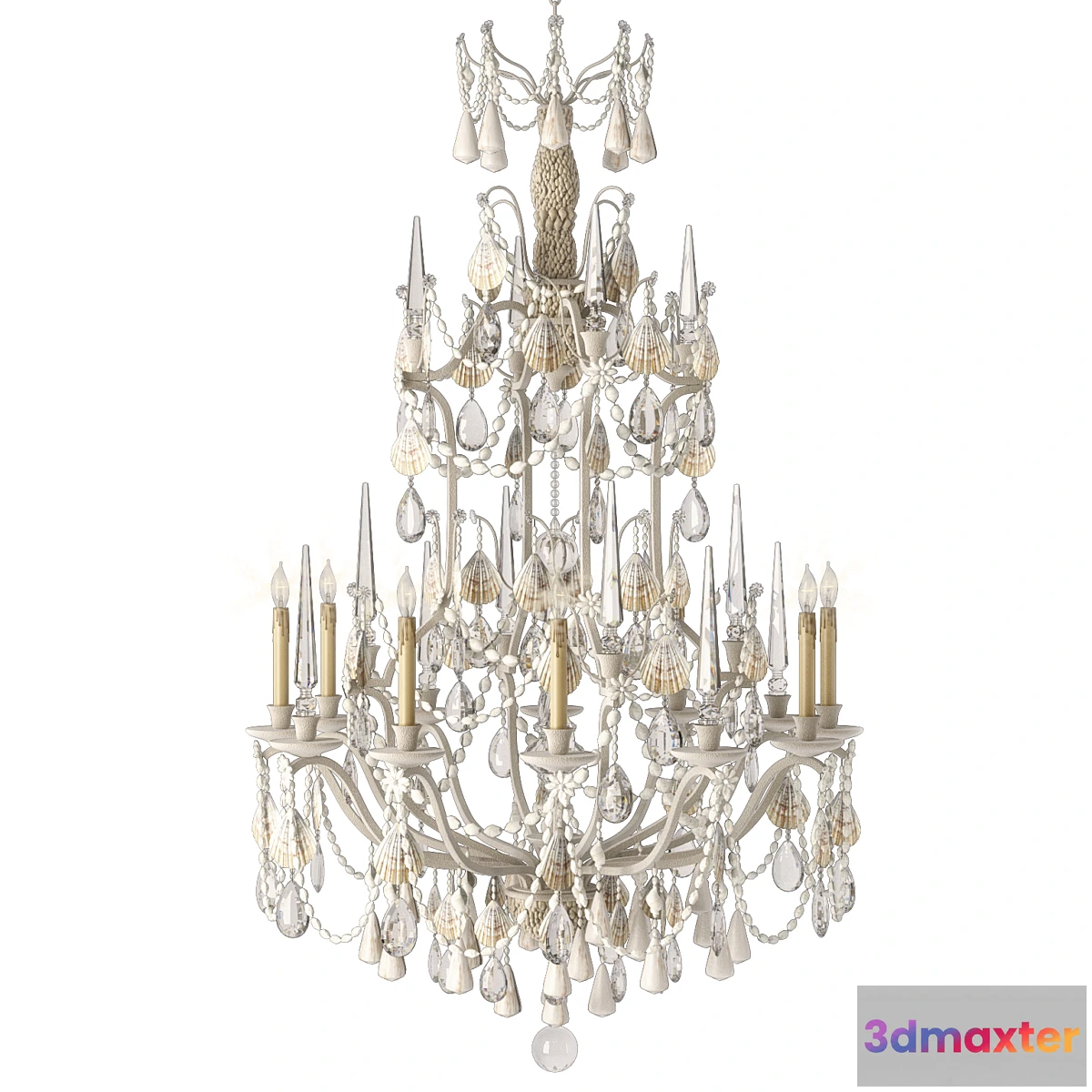 1393360 - Currey Buttermere chandelier Large 3D Max