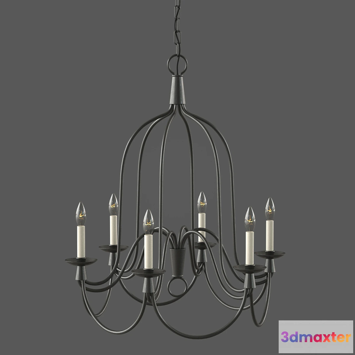 1393836 - Pottery Barn - Armonk Chandelier 3D Max