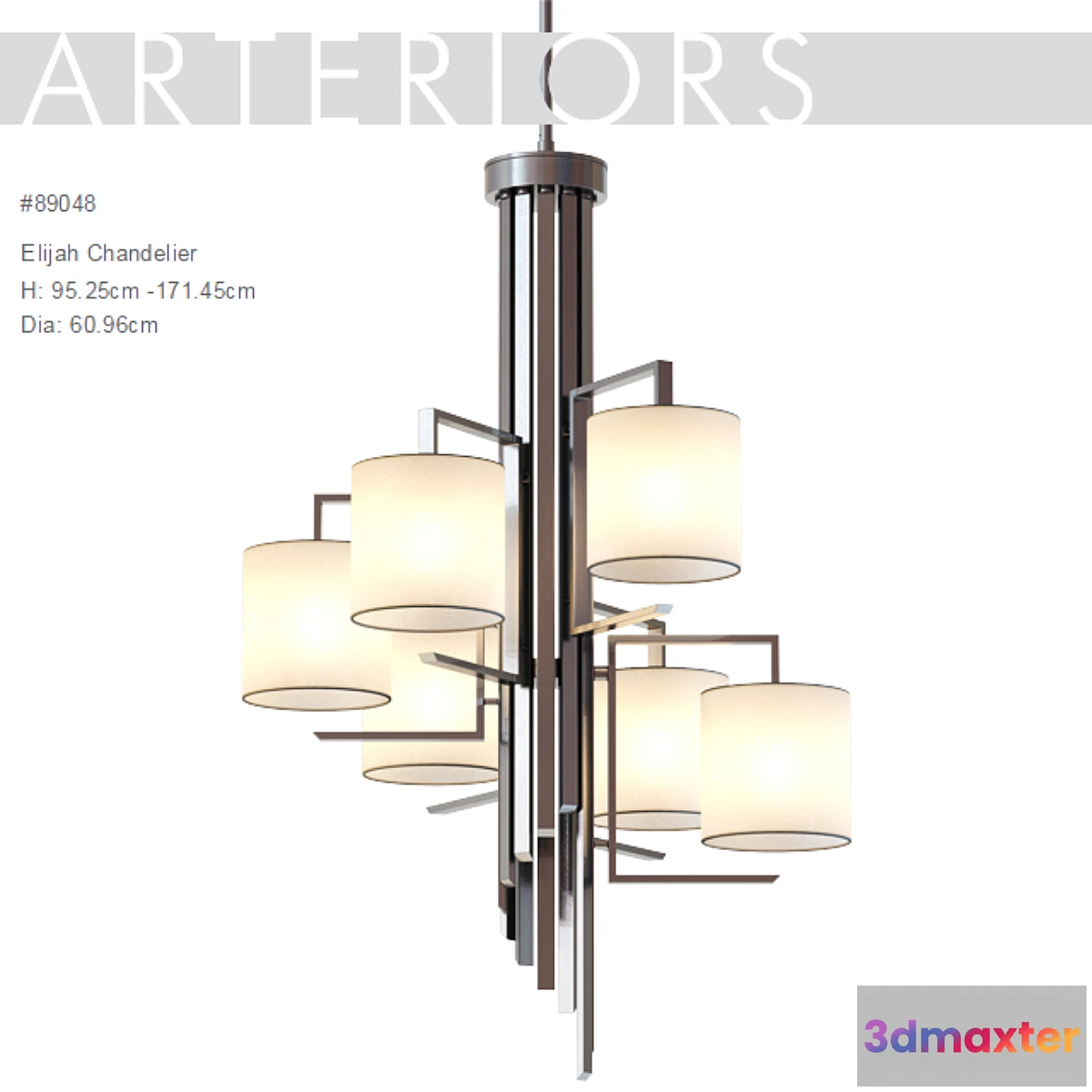 1393884 - ARTERIORS _ Elijah Chandelier 3D Max