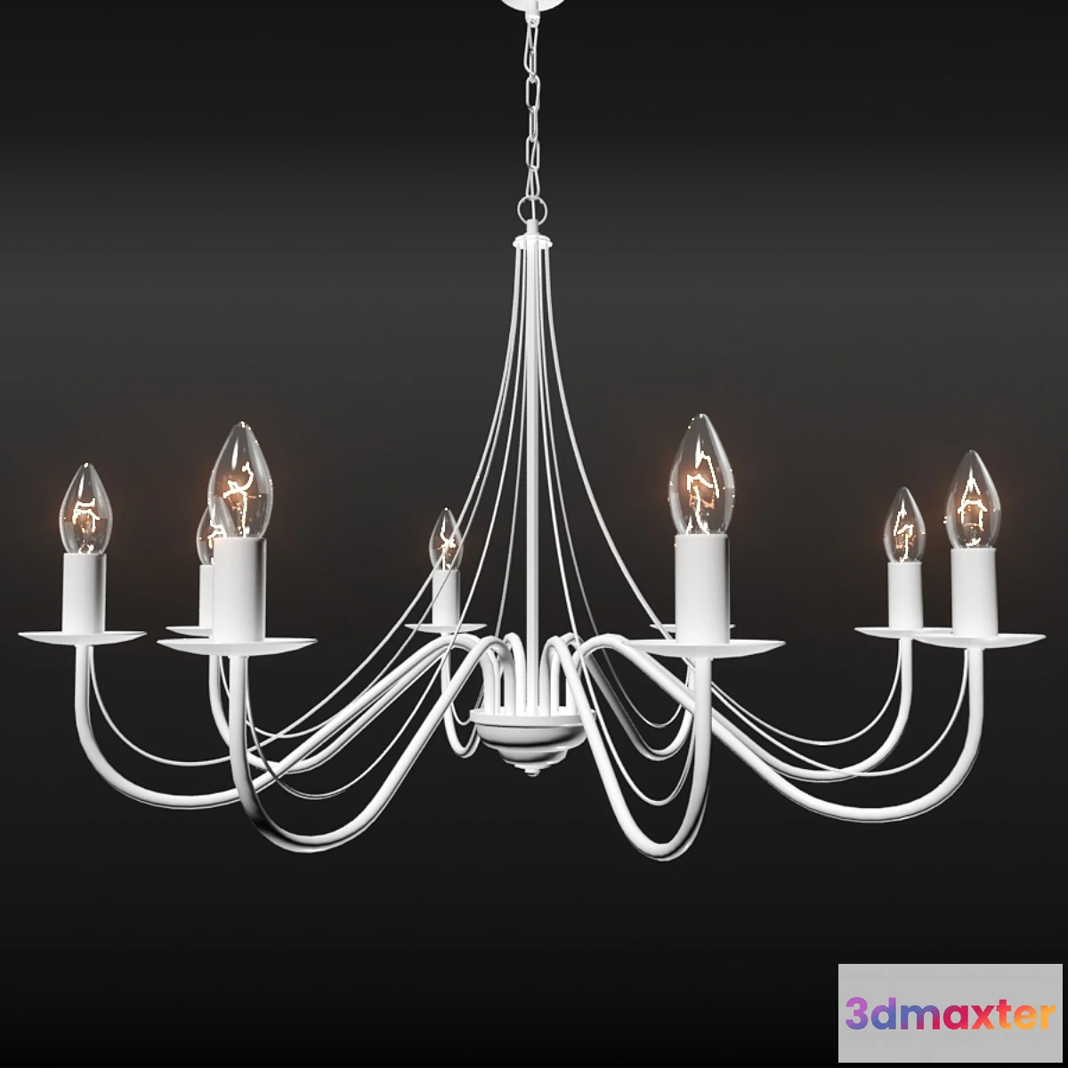1397026 - chandelier A001_8P 3D Max
