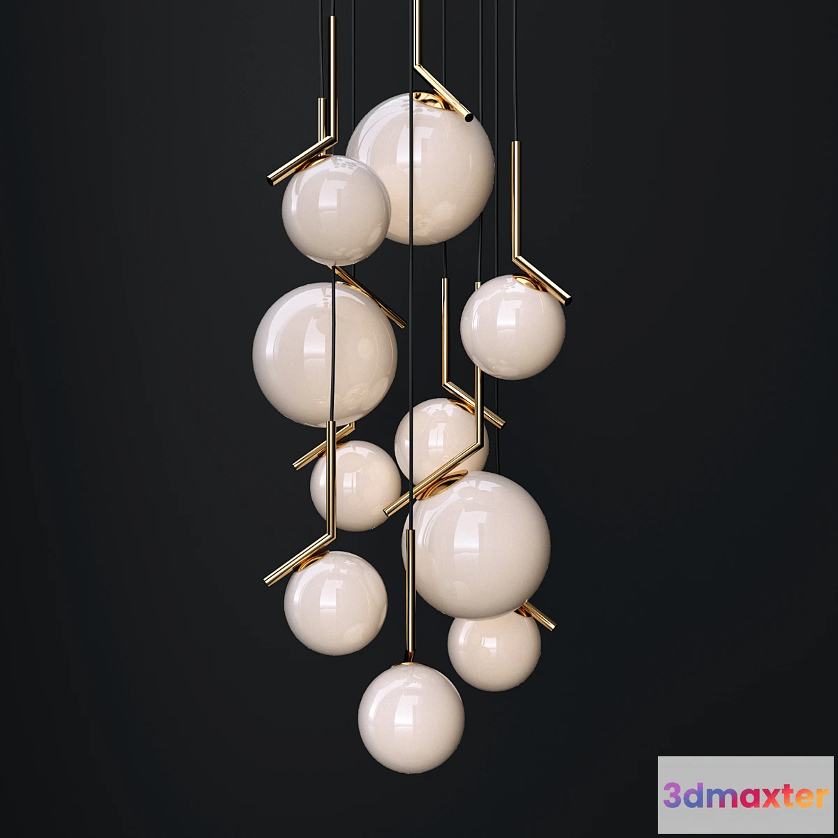 1397156 - Chandelier  IC GOLD 3D Max