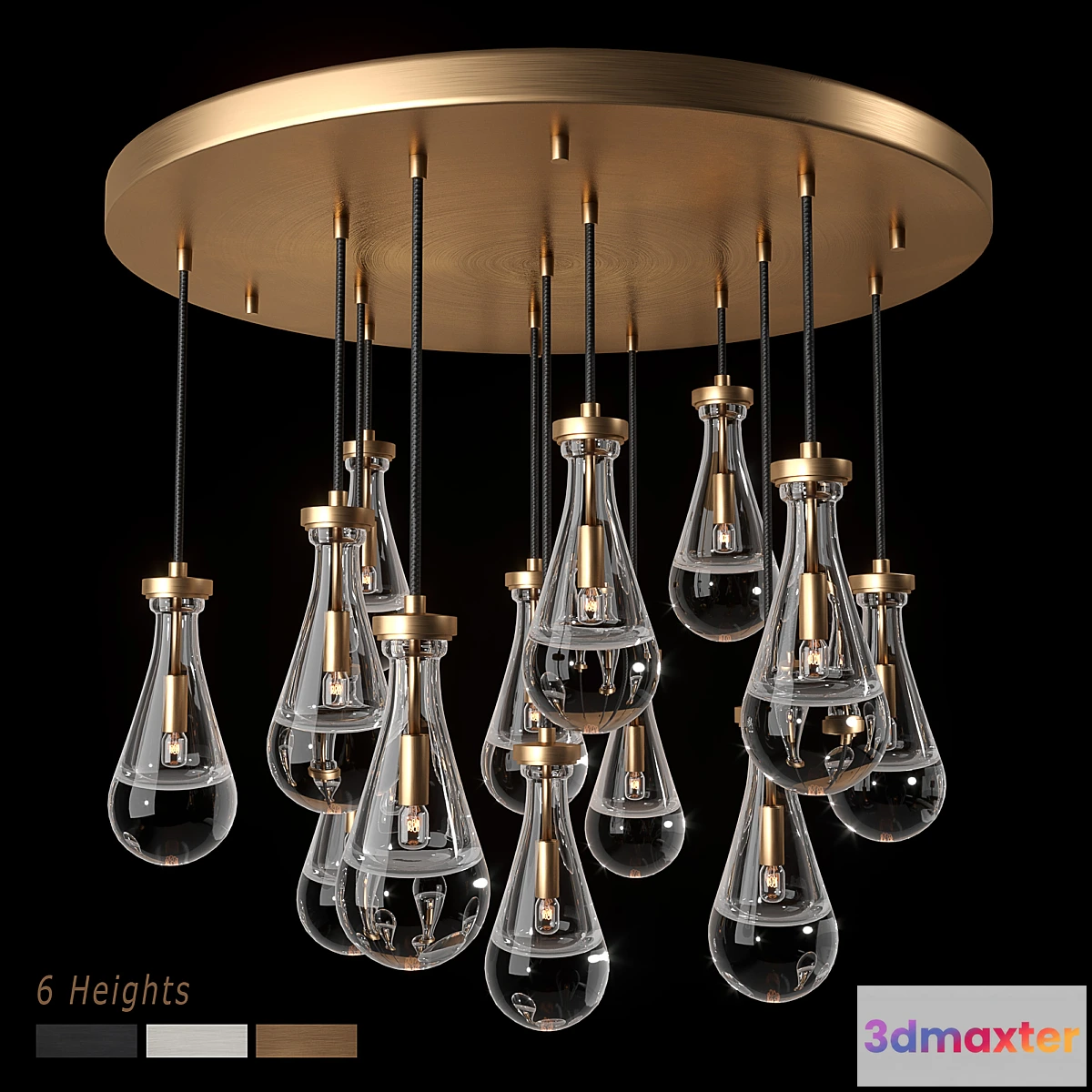1397398 - RH Rain Round Chandelier 36 3D Max