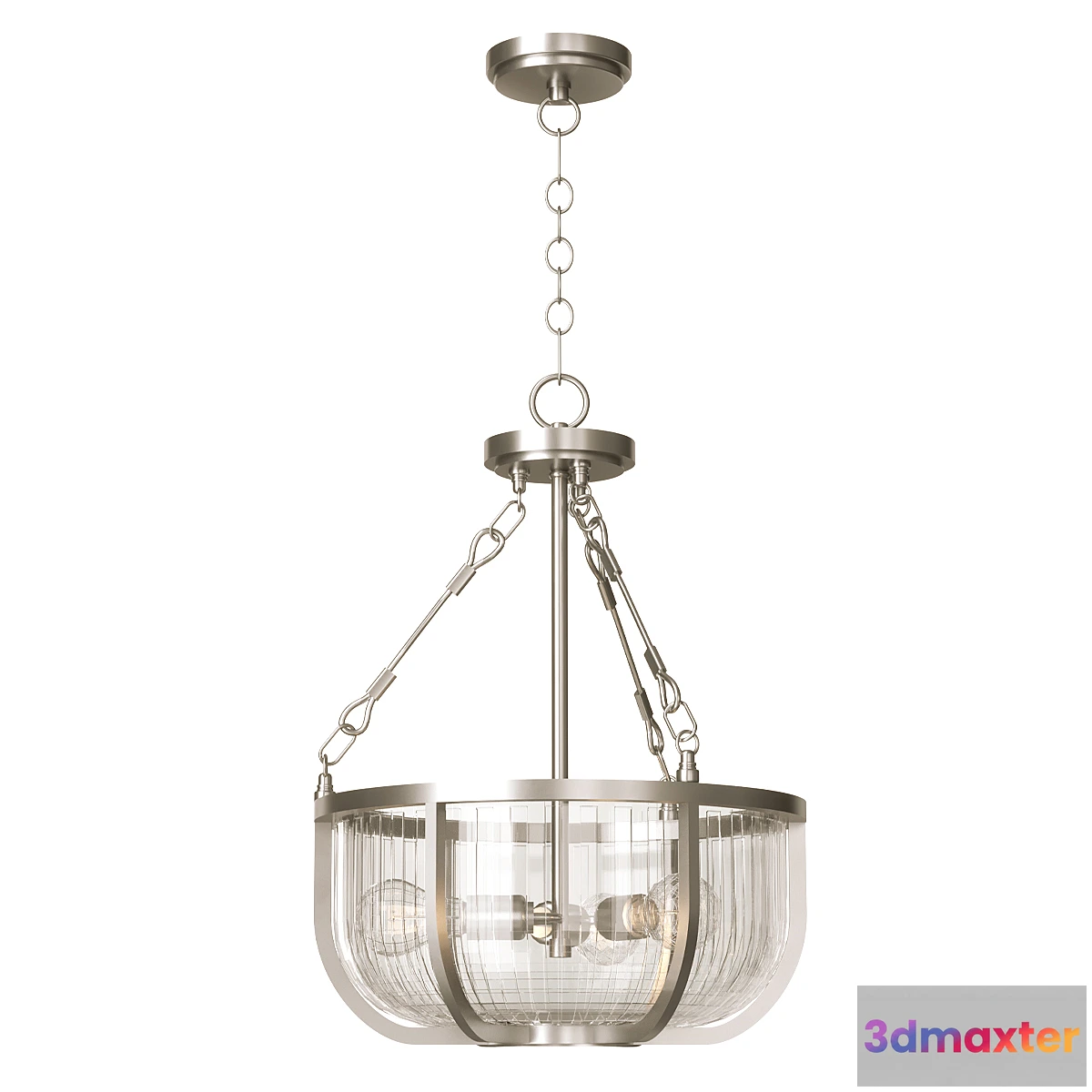 1397932 - Kichler Pendant lamp QN-ROUX3-BN 3D Max
