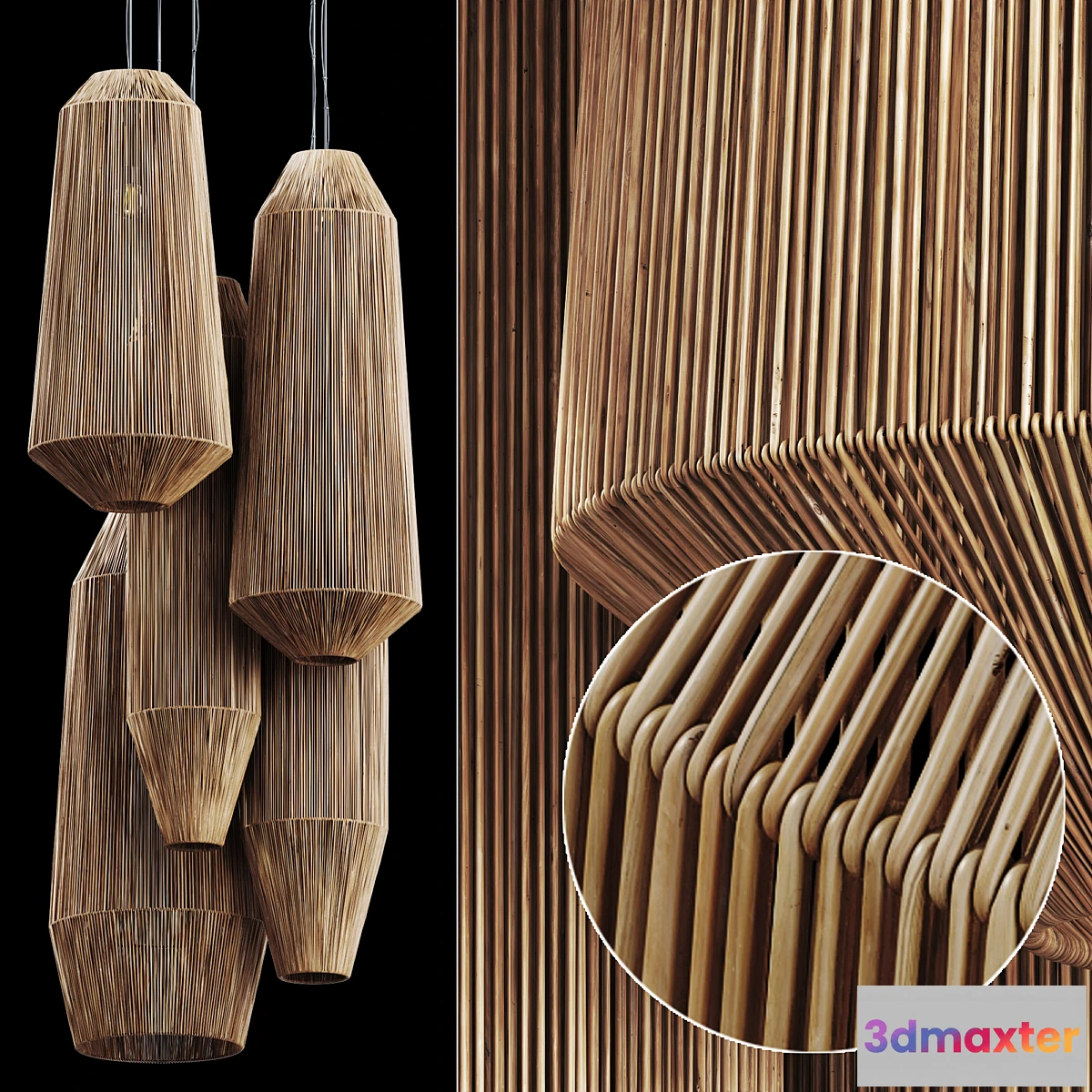 1398190 - Lamp wicker n24 3D Max