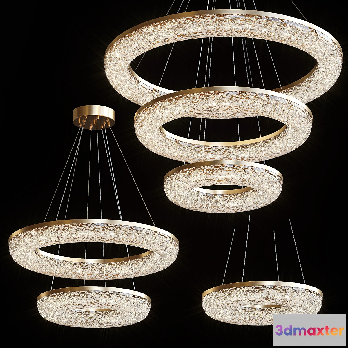 1398466 - Pendant chandeliers NELIUS by Lampatron 3D Max