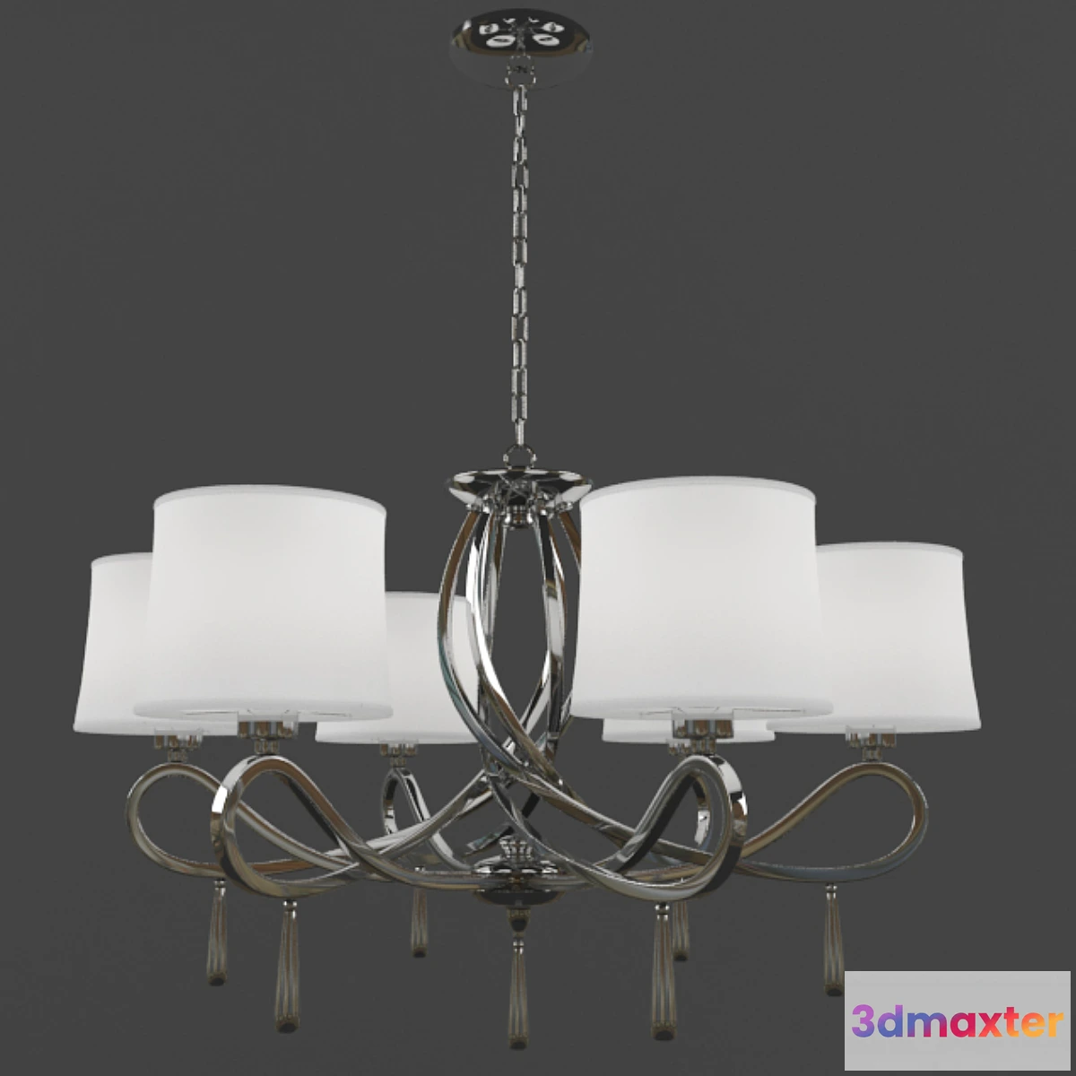 1398578 - Chrome Swirl 3D Max