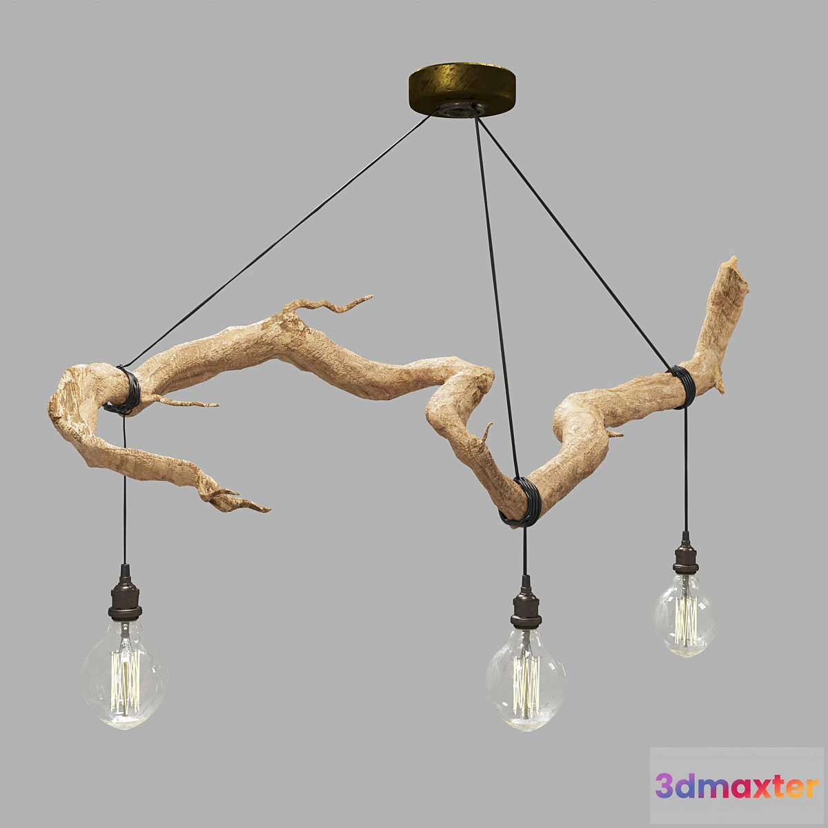 1398730 - Ceiling light wood 3D Max
