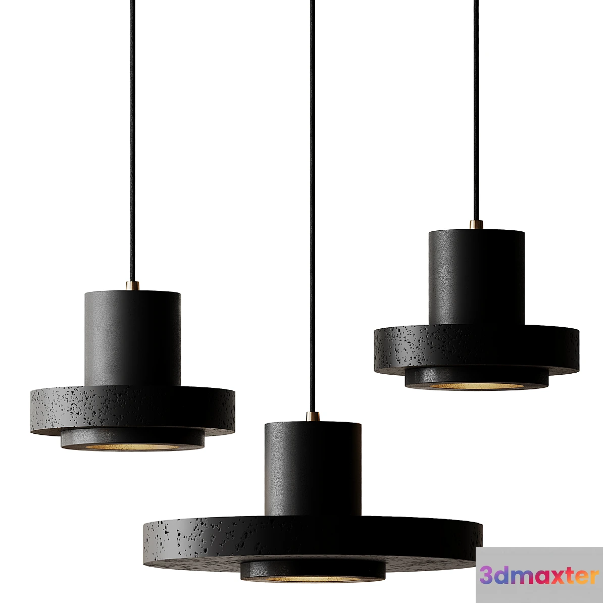 1398952 - Terrazzo Flat Round Ceiling Lighting 3D Max