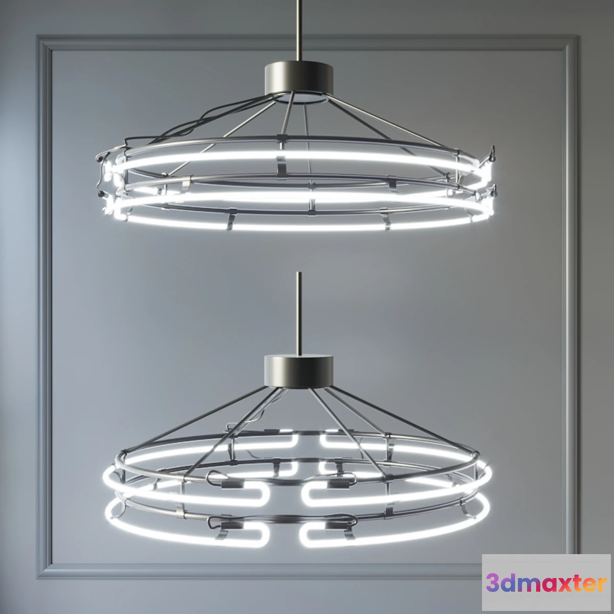 1399604 - Chandelier from neon 1 3D Max